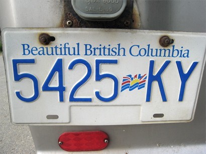 BC 省的車牌都會很自豪地寫著"Beautiful British Columbia"~