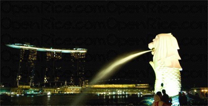  Sands SkyPark and the Merlion