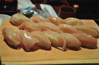 免費送的魷魚壽司