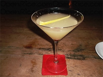 lychee lemongrass martini  