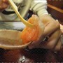 蟹腳sashimi...成條蟹肉起左出黎..一啖咬落去真係超甜