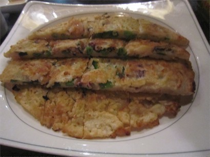 Seafood pancake