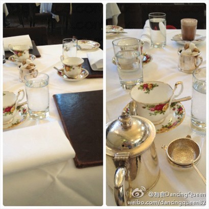 Royal Albert China 瓷器杯碟與純銀器皿