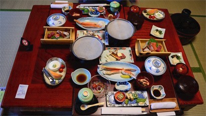 房間的日式料理