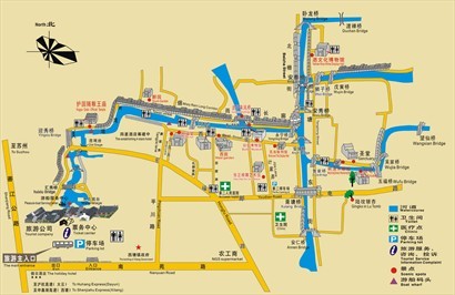 西塘古鎮景區地圖