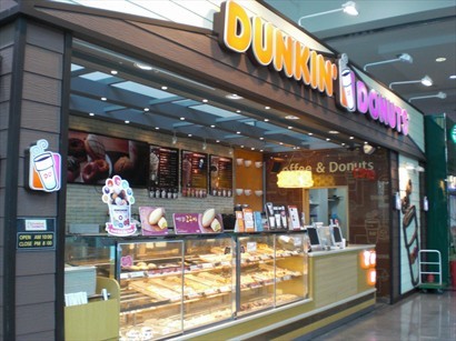 Dunkin' Donuts主要賣咖啡及冬甩