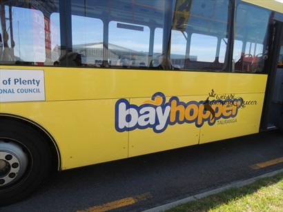 $7 票價的  Bayhopper 巴士
