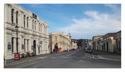 奧瑪魯街頭, 雖然是一個紐西蘭的小城鎮, 感覺很像身在英格蘭的景象