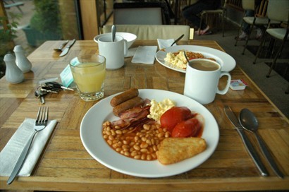 簡單的歐陸早餐，在不一樣的風景下變得不簡單