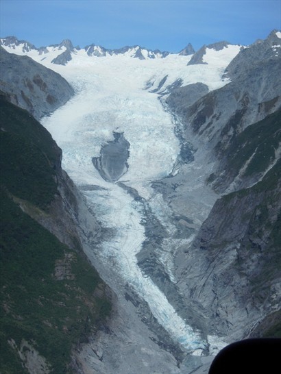 從空中看壯麗的冰川