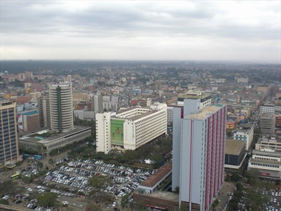 360度全景俯視整個內羅比市