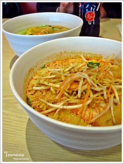 "Laksa Combination & Wonton Noodle Soup"(總消費:AUD 36.95)