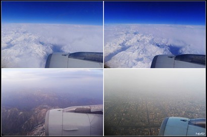 很愛坐機由拉薩往西安這路段，因為必定可以看見雪山。