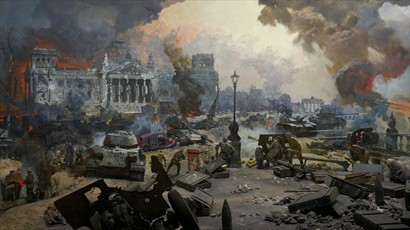 描繪慘烈戰爭的壁畫