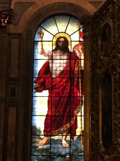 琉璃彩繪耶穌像