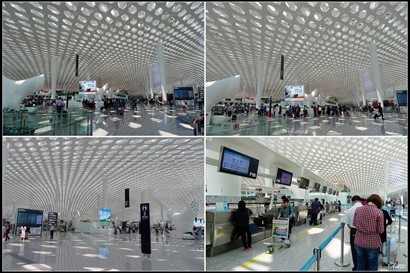 深圳機場已搬離了地鐵站，所以坐地鐵到深圳機場是需要轉車。  新機場設計都很新穎，光線也很充足。