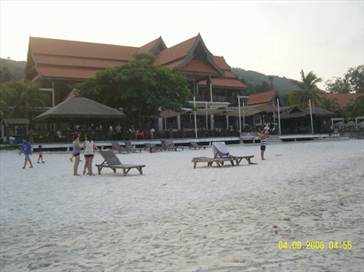 Laguna Redang Resort前的沙灘