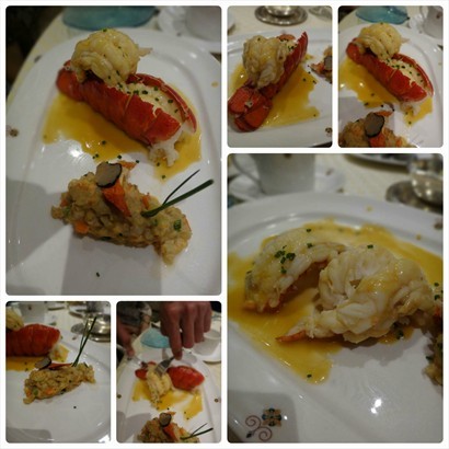Tris d'Aragosta, Lobster Three Ways - Lobster Tail, Lobster Orzotto & Lobster Bisque Sauce