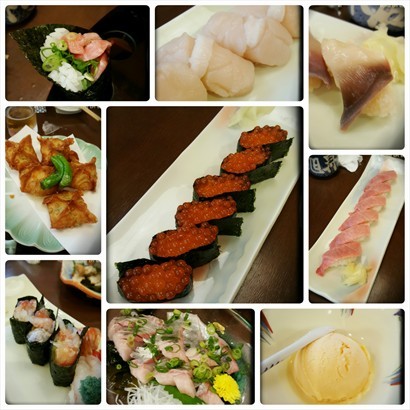 壽司、刺身、小食及雪糕