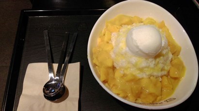 芒果雪糕沙冰大大碗, 完全足夠二至三人分享, 13000韓元