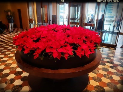 東京凱悅酒店：大堂聖誕花