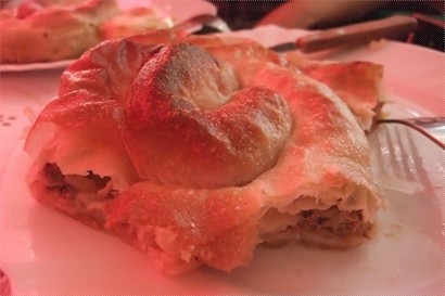 Picture 5: working on my Burek, a local favourite