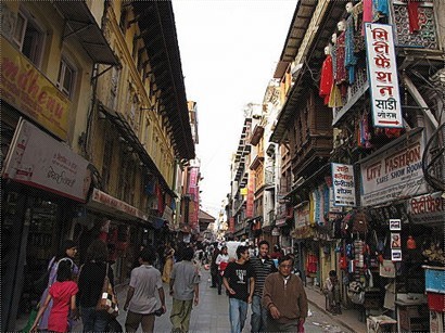 尼泊爾的大街