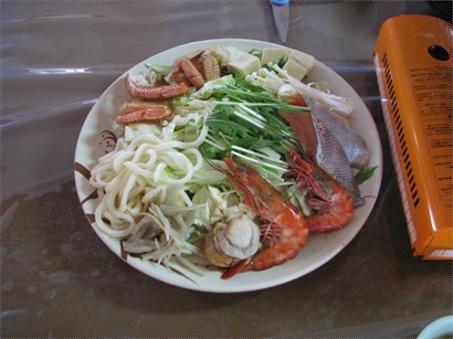 這些木口蝦蟹是旅行社的團餐