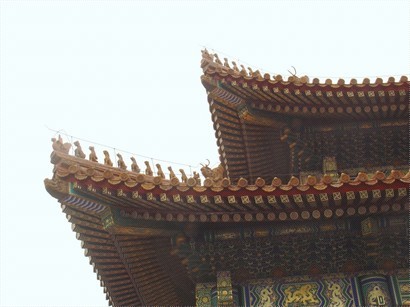 檐角有10隻走獸，多出來的那隻叫行什，是特別為太和殿而造的。