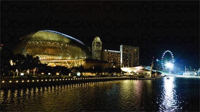  Esplanade and the Flyer行行企企新加坡