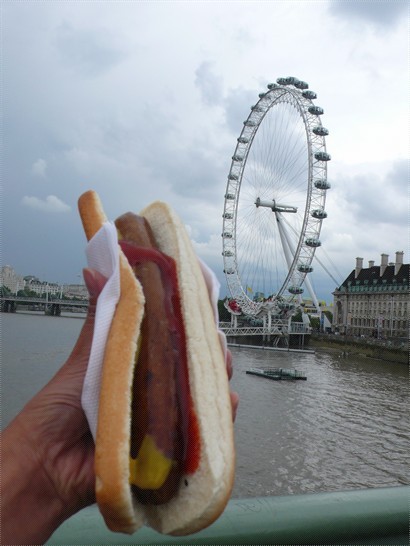 熱狗與 London Eye