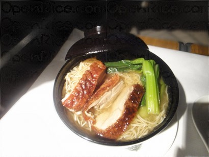 Barbequed Duck in Wonton Noodle Soup