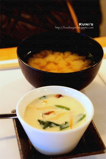 miso soup & chawanmushi