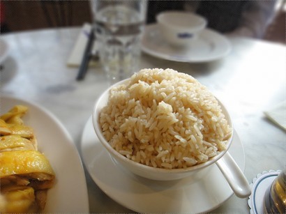 油飯 Hainanese Chicken Rice (£ 3.50)