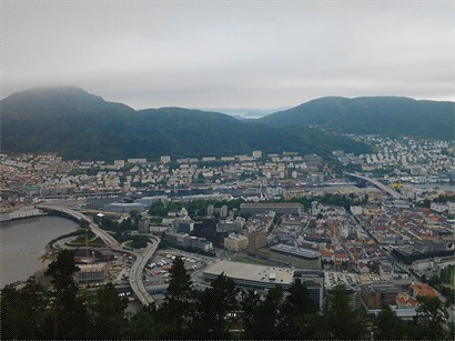 從Bergen山頂俯瞰