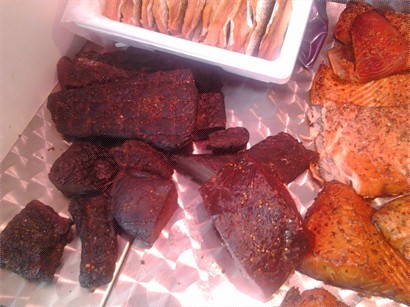 鯨魚肉 in Fish Market