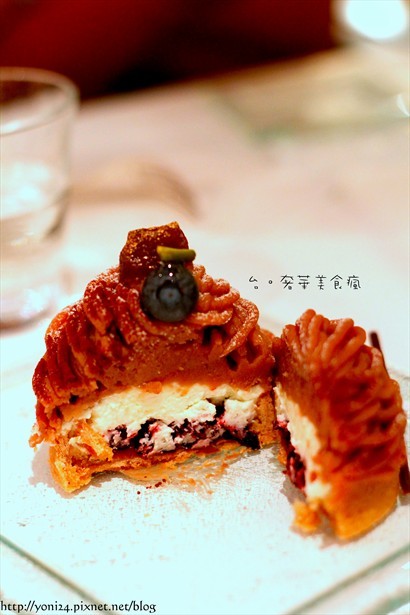 Tarte marron fruit rouges 法式栗子水果塔