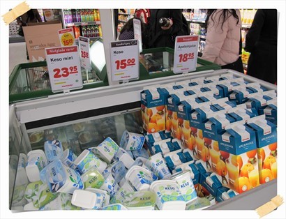 奶類製品和果汁在瑞典超市十分便宜!