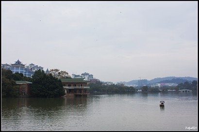 然後大家沒目的在公園內沿着湖而行。