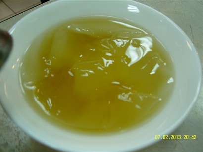 呢碗石花凍+檸檬, 非常普通兼唔好食