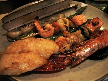Grilled Seafood and Veggie