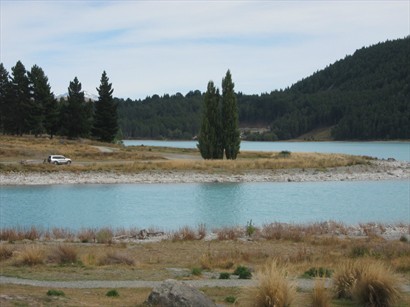 Lake Tekapo有著非常清透的湖水