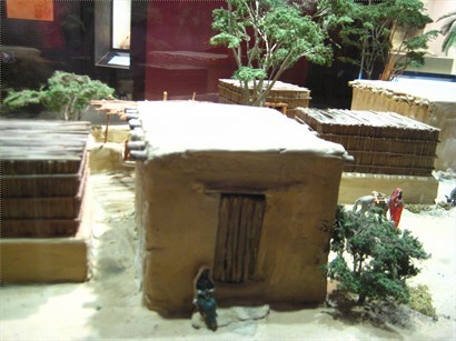 古阿拉伯的泥屋模型