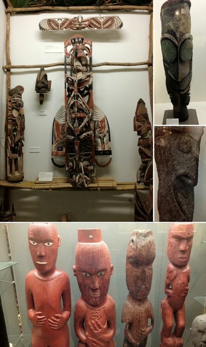 館內亦有展出其他太平洋原住民的藝術及生活用品，可見當中的手法近似，證明各種原住民可能出自同一種族