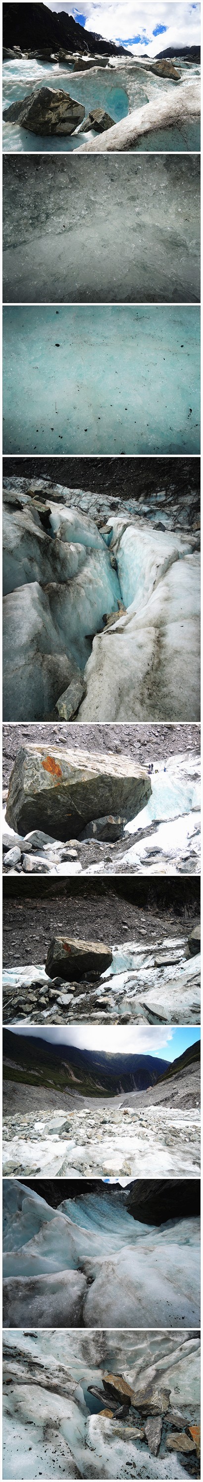冰川上的石、泥