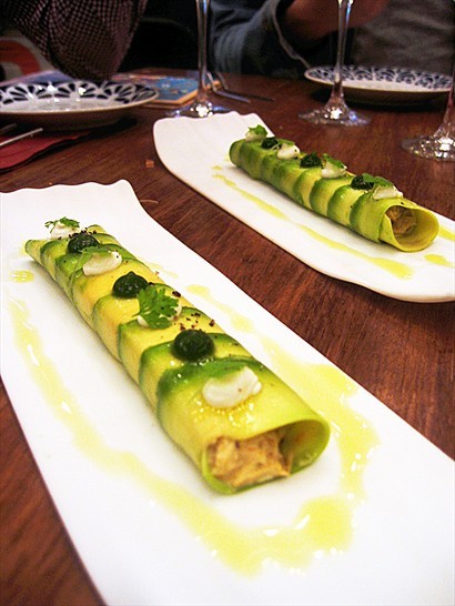 Avocado Cannelloni filled with Crab Meat
