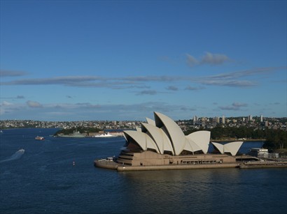 在悉尼橋上拍過來