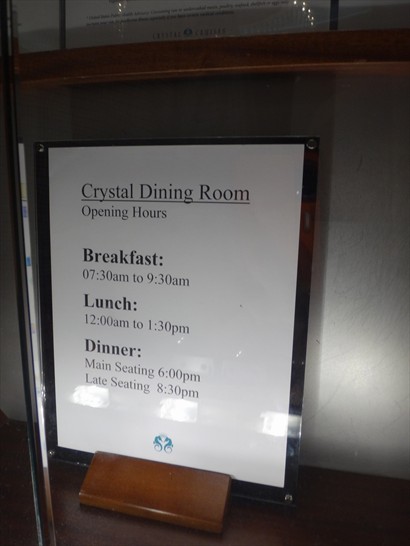 Crystal Dining Room營業時間