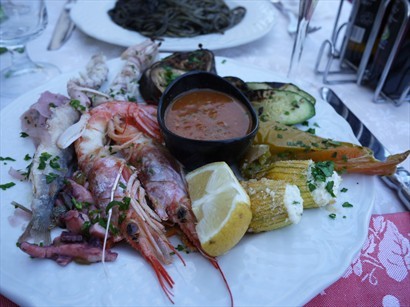Seafood platter+墨魚麵