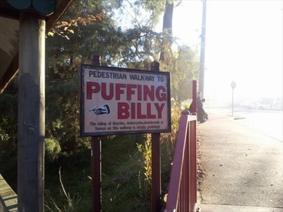 Puffing Billy門牌